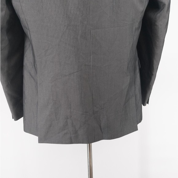 Kenneth Cole Reaction Men's Sport Coat Blazer Suit Jacket 2 Button Pinstripe 46L - Picture 6 of 11